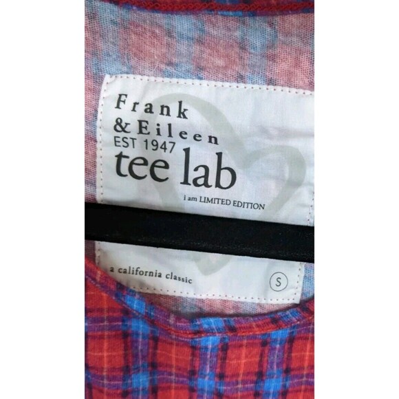 Frank & Eileen Tee Lab Tank Top Tunic Super Plaid 100% Cotton Size Small - Picture 9 of 11